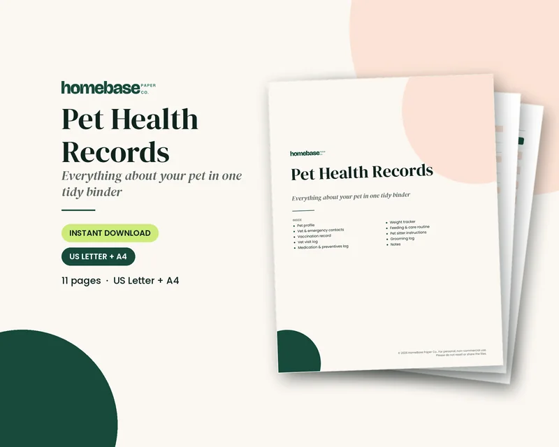 Pet Health Records preview