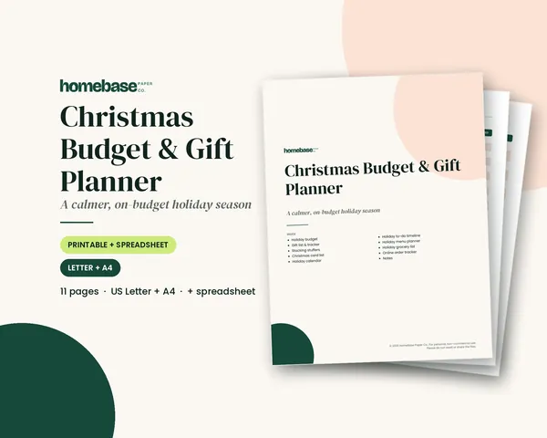 Christmas Budget & Gift Planner – cover