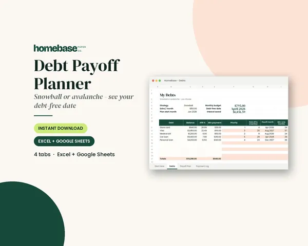Debt Payoff Planner – cover