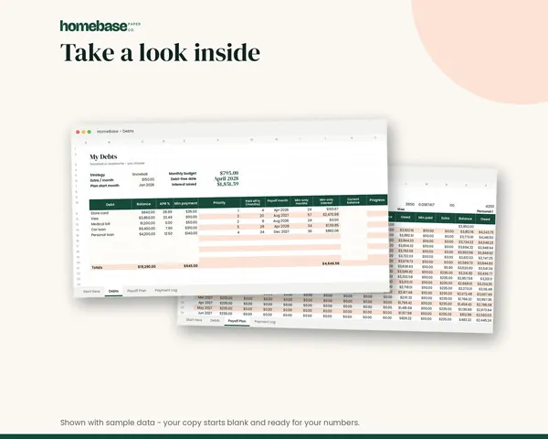 Debt Payoff Planner – page preview