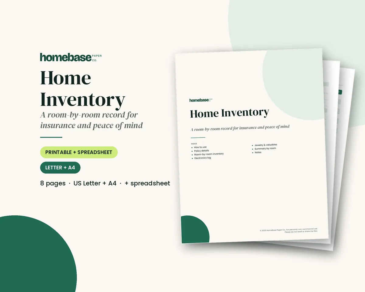 Home Inventory – cover