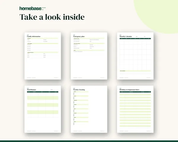 Household Binder – page preview