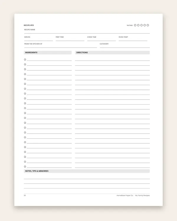My Family Recipes (Paperback) – inside: Page 26 of 120