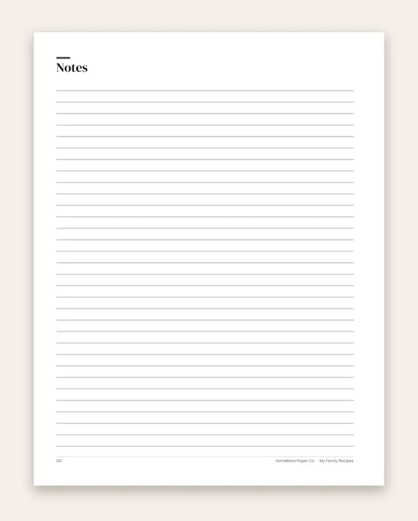 My Family Recipes (Paperback): Page 120 of 120