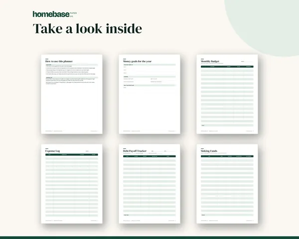Budget Planner Printable – page preview