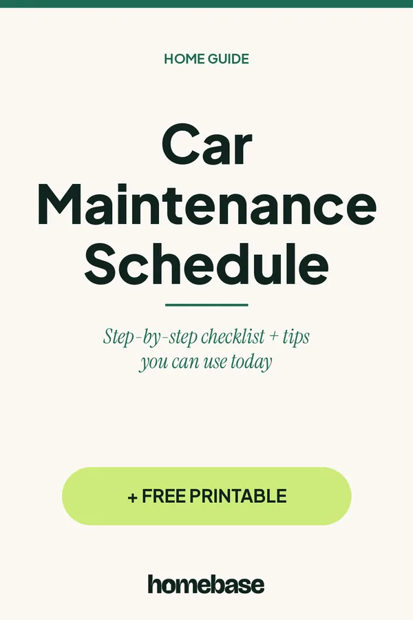 Pinterest graphic 1 for Car Maintenance Schedule: What to Check Monthly, Seasonally and by Mileage