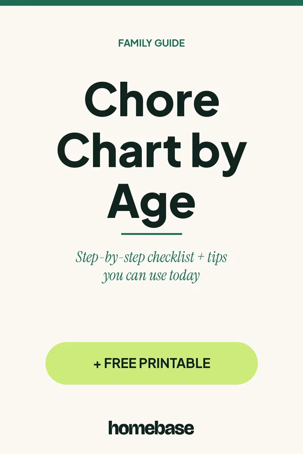 Pinterest graphic 1 for Chore Chart by Age: Age-Appropriate Chores for Kids From Toddlers to Teens